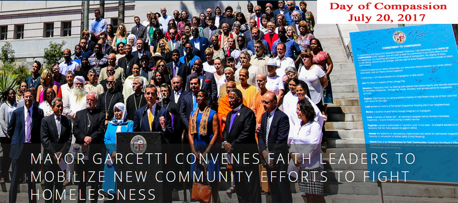 mayor garcetti convenes faith leaders to fight homelessness